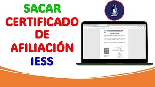 Así puedes sacar el certificado de afiliación al Instituto Ecuatoriano de Seguridad Social IESS [upl. by Kirat435]