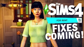 Sims 4 For Rent Fixes Finally Coming ⚠️  the sims 4 news amp updates [upl. by Nahtonoj]