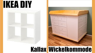 IKEA Kallax DIY  unsere selbst gebaute Wickelkommode [upl. by Nosyd]