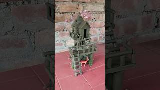 Amazing tree house making with clay 🏡  clayhouse treehouse craft [upl. by Barny]