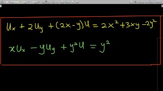 Method of Characteristics  Solving first order nonHomogeneous Partial Differential Equation 1 [upl. by Notlimah]