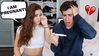 Pregnancy Prank On My Boyfriend EMOTIONAL [upl. by Ahsenod]