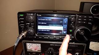 Icom 7300 FT8 Settings WSJTX and Radio [upl. by Yanad]