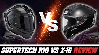 Alpinestars Supertech R10 vs Shoei X15 Helmet Review at SpeedAddictscom [upl. by Ilse]