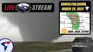 LIVE 32424 • Storm Chase in Oklahoma JAS [upl. by Ponzo]