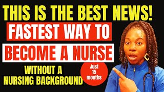 Fastest way to become a Nurse in the United States Become a nurse without a Nursing degree or IELTS [upl. by Ollayos301]