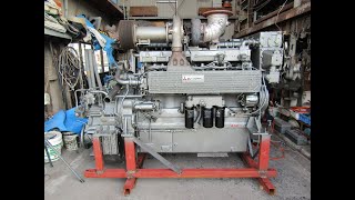 No2697 三菱 S6R2MTK3L 1100PS306 Mitsubishi 【Used Marine Engine Amakusa Marina マリンエンジン あまくさマリーナ】 [upl. by Atiniv]