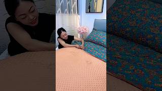 quilt that can be covered on both sides The fabr of the quiltviralvideo viralshorts youtubeshort [upl. by Erbma]