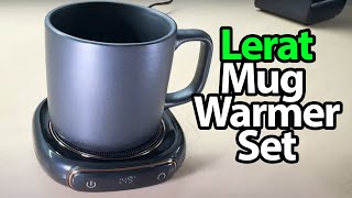 Unboxing the Lerat Coffee Mug Warmer amp Mug Set – Smart Electric Warmer with Auto Shut Off [upl. by Ynotna]