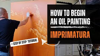 The BEST METHOD for starting an oil painting Oil Painting TUTORIAL for Beginners w Demo [upl. by Demakis250]