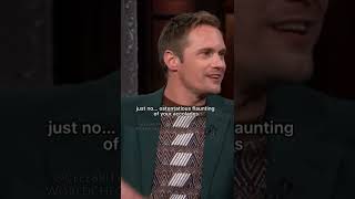 Alexander Skarsgård about “The Law of Jante”The Late Show with Stephen Colbert celebrityworldcheck [upl. by Aicissej]