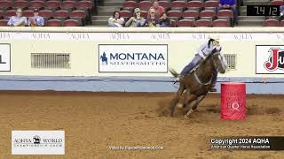 2024 AQHYA world champion barrel racing [upl. by Acirrej]