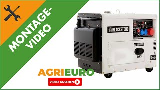 MontageVideo  Dreiphasiger Stromerzeuger Blackstone SGB 85003 DES [upl. by Cullie]