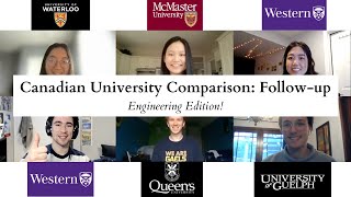 Canadian University Comparison 2022  Engineering QampA  McMaster Queens Western Waterloo Guelph [upl. by Rosio]