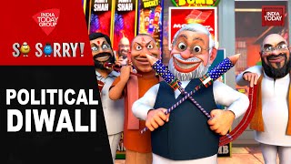 So Sorry Political Diwali  Rahul Gandhi  CM Yogi  Diwali 2024  PM Modi  Ayodhya Diwali [upl. by Enorahs235]