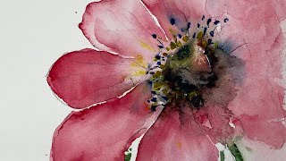 Tips On How To Paint Flowers In Watercolour [upl. by Idnil]