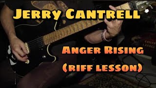 Jerry Cantrell  Anger Rising EASY TO LEARN riff lesson [upl. by Sherborn]