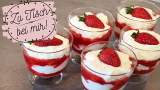 Super schnell gemacht‼️ MacarponeErdbeerDessert 💯🍓🍓 [upl. by Brenk817]