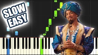 Friend Like Me  Aladdin 2019  SLOW EASY PIANO TUTORIAL  SHEET MUSIC by Betacustic [upl. by Quarta]