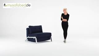 CUBED 90 von INNOVATION Schlafsessel mit Chromfüßen  mysofabedde [upl. by Acirrej]