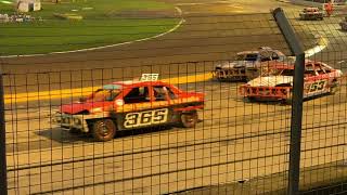 Highlights Gala night Saloon Stock Cars on track FOXHALL STADIUM 21124 [upl. by Ramor866]