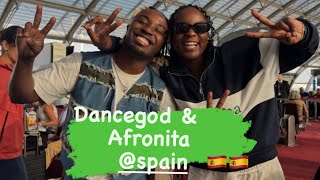 Afronita and Dancegodlloyd performed in Spain 🇪🇸 at the Oyofe Afro Blast [upl. by Noryk]