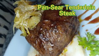 How to Make PanSeared Tenderloin Steak  cookingwiththereidstutorial [upl. by Potts210]