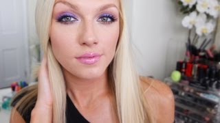 EASY Purple Makeup Look ♡ [upl. by Nell587]