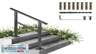 VEVOR Outdoor Handrail 165LBS Load Handrail Outdoor Stairs Aluminum Stair Handrail 36 Review [upl. by Elka585]