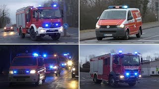 Bombenfund in der Bergheimer Innenstadt am 06032018  Einsatzfahrten der Hilfsorganisationen [upl. by Healey480]