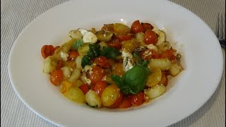 Быстрые ньокки с помидорами Quick gnocchi with tomatoes [upl. by Elene]