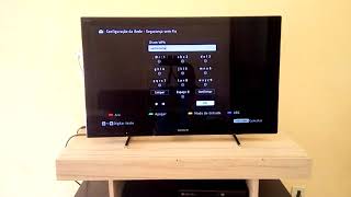 Smart TV Sony Bravia 32 Polegadas Configurando a Rede de Internet [upl. by Wavell]