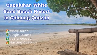 Murang White Sand Beach Resort in Calauag Quezon  Learning New Things [upl. by Bergwall]