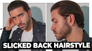 The Perfect Slicked Back Hairstyle Tutorial  Mens Hair 2021 [upl. by Onstad9]