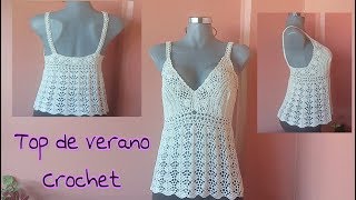 Top de verano a Crochet parte 1 [upl. by Lyj396]