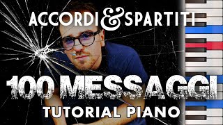 100 MESSAGGI Tutorial Pianoforte  Lazza [upl. by Dwaine788]