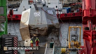 Reflotación de la fragata KNM Helge Ingstad [upl. by Teleya]