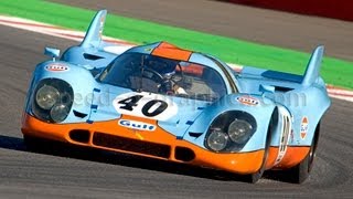 Porsche 917 the Ultimate Racecar ever Warmup and Crash [upl. by Suollecram663]