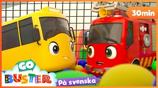 🚍Äventyr på leklandet  Go Buster Svenska  tecknade filmer för barn🚍 [upl. by Ayhdnas]