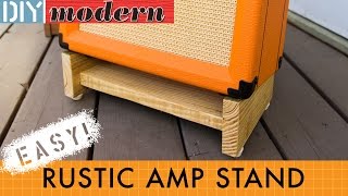 How to make a simple amplifier stand [upl. by Eelegna]