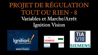 Projet Régulation Tout Ou Rien 8  Page Vision et Variables OPC [upl. by Venuti]