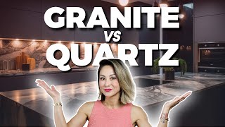 Kitchen Countertops QUARTZ vs GRANITE  Which material is best for your project [upl. by Brackely823]