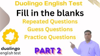 FillintheBlanks for the Duolingo English Test Part2  det [upl. by Enitsyrk]