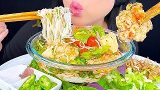 ASMR MUKBANG  Crab Shrimp amp Pork Noodle Soup  Eating Sounds  ASMR Phan [upl. by Renny]