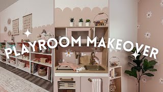 PLAYROOM MAKEOVER  DIY  BUDGET FRIENDLY  GIRLY BOHO [upl. by Jacobsen]