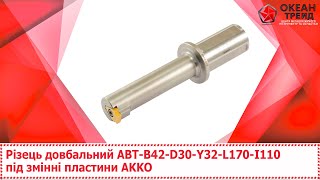 Різець довбальний ABTB42D30Y32L170I110 під змінні пластини AKKO [upl. by Akemeuwkuhc]