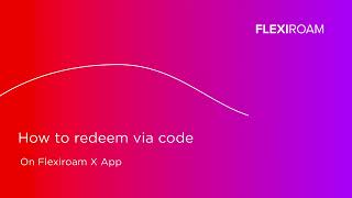 Flexiroam Tutorial How to redeem with Code received [upl. by Notnilk]