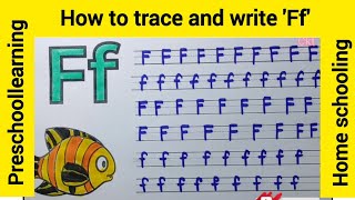 how to trace and writeFfpreschool learning Home school LKG worksheetskids learning [upl. by Aisenet882]