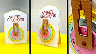 DIY Wheel Calendar From Cardboard [upl. by Alguire]