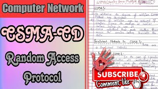 76  CSMACD  Random Access Protocol  Multiple Access Protocolcomputernetwork [upl. by Freeman]